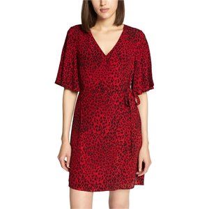 Sanctuary Clothing Womens Leopard Wrap Dress, Style
